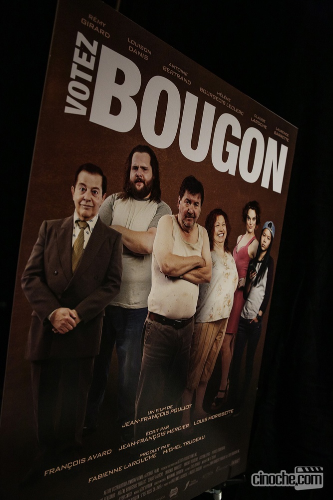 Sur le tapis rouge du film Votez Bougon
