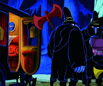 Scène du film Les trois brigands
