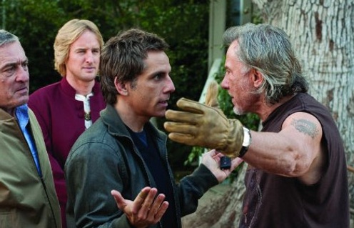 Robert De Niro, Harvey Keitel, Ben Stiller et Owen Wilson dans le film Little Fockers