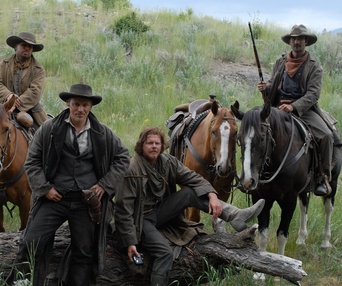 Une scène du film Gunless