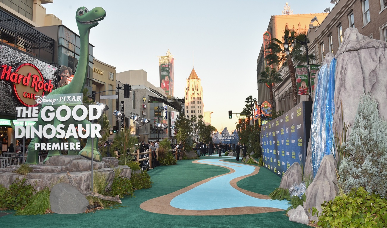 Ambiance festive et décor sublime pour la première de The Good Dinosaur