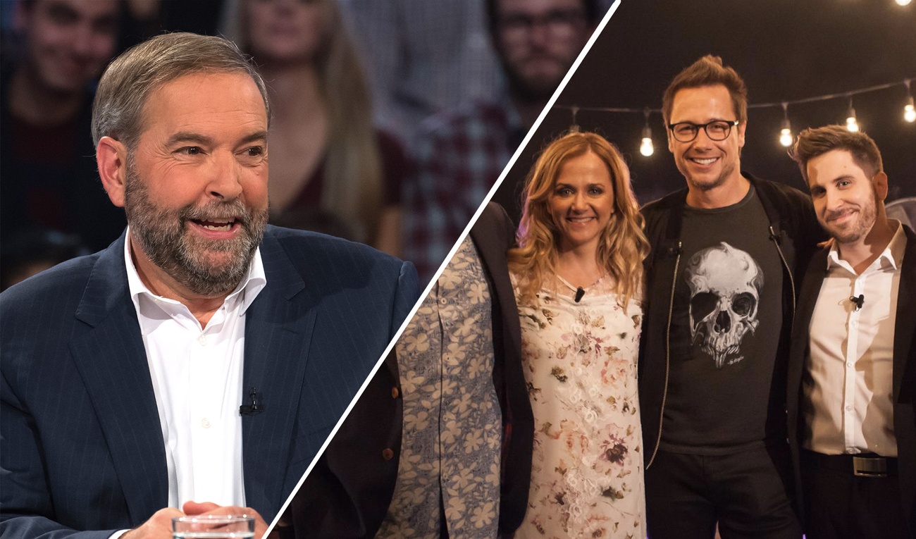 Pendant que Mulcair parle de terrorisme, Rousseau parle de seins mous