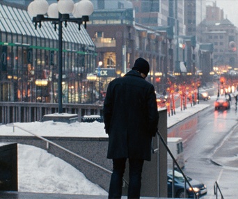 Une scène du film Après la neige