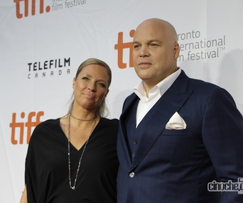 Sur le tapis rouge du film The Judge au TIFF