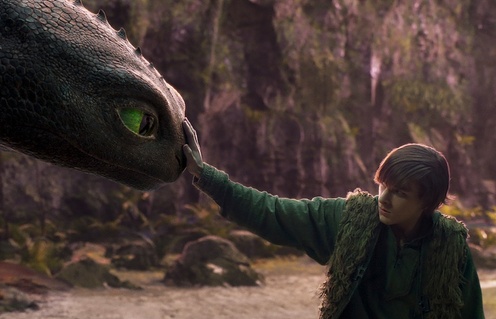 Une scène du film How to Train Your Dragon