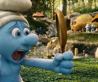 Une scène du film The Smurfs