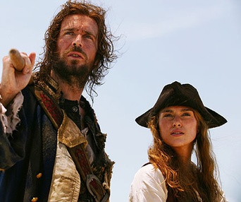 Scène du film Pirates des Caraïbes : Le coffre du mort