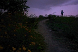 Une scène du film Promenades nocturnes