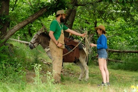 Une scène du film Antoinette dans les Cévennes Une scène du film Antoinette dans les Cévennes