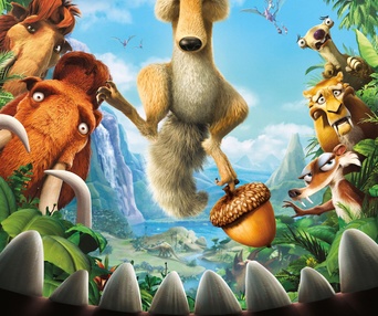 Affiche du film L'ère de glace : L'aube des dinosaures