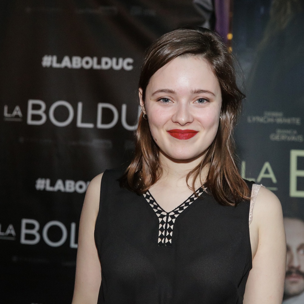 Sur le tapis rouge du film La Bolduc