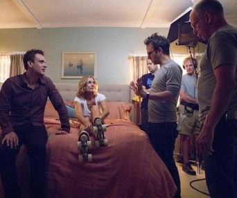Sur le plateau du film Sex Tape