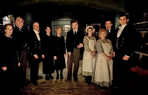 Une scène du film Downton Abbey