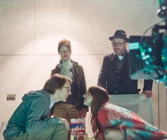 Sur le plateau du film Ruby Sparks