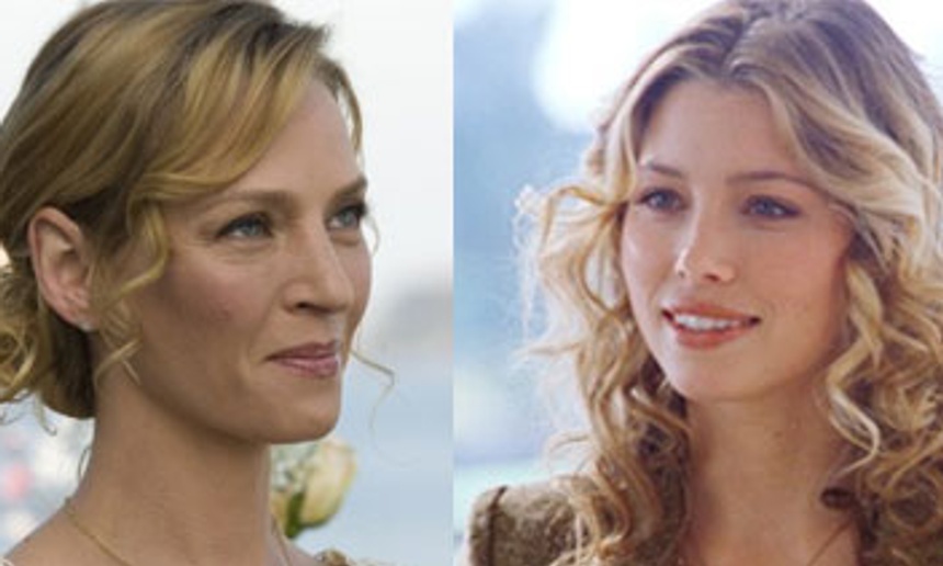 Uma Thurman et Jessica Biel dans la comédie Playing the Field