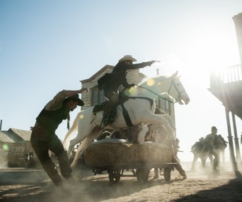 Une scène du film The Lone Ranger