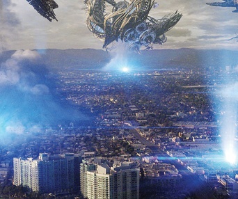 Une scène du film Skyline