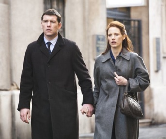 Une scène du film The Debt