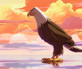Une scène du film Yakari, la grande aventure