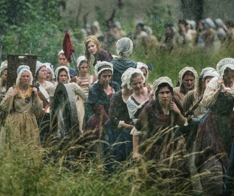 Une scène du film Un peuple et son roi