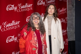 Tapis rouge de la première de Cathy Gauthier