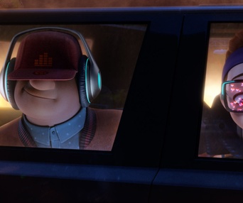 Une scène du film Spies in Disguise