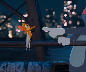 Une scène du film Tom and Jerry