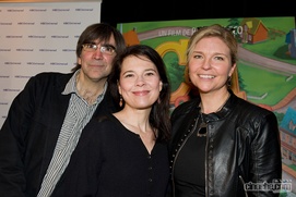 Sur le tapis rouge du film Le coq de St-Victor