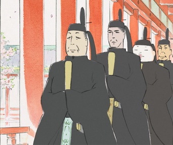 Une scène du film The Tale of Princess Kaguya