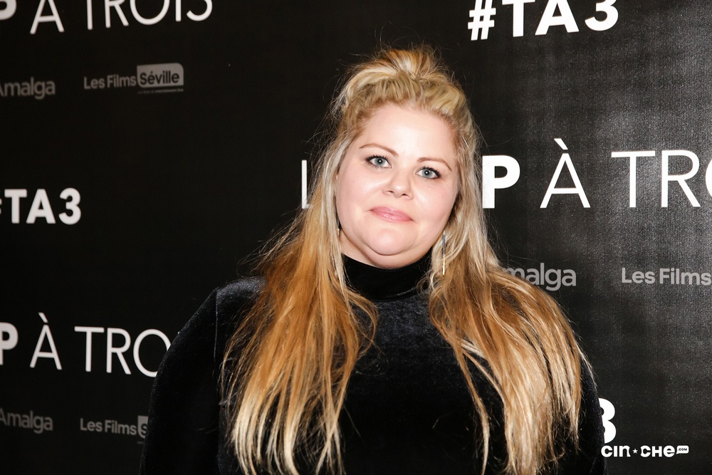 Sur le tapis rouge du film Le trip à trois