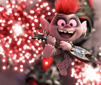Une scène du film Trolls World Tour