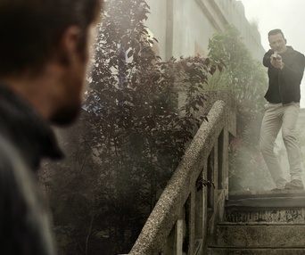 Une scène du film The Gray Man