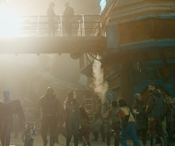 Une scène du film Guardians of the Galaxy Vol. 3
