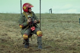 Une scène du film Turbo Kid Une scène du film Turbo Kid