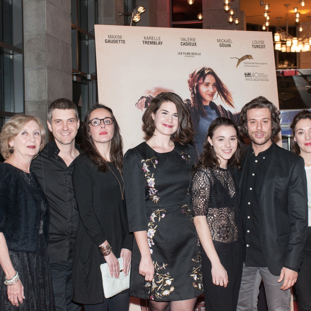 Sur le tapis rouge du film Les êtres chers
