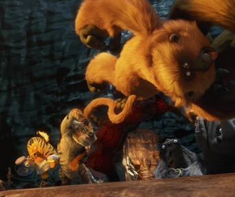 Une scène du film Les as de la jungle