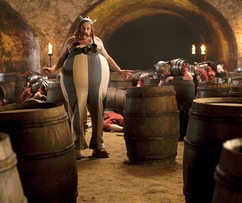 Une scène du film Astérix et Obélix : Au service de Sa Majesté