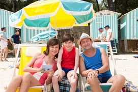 Une scène du film Les vacances du petit Nicolas