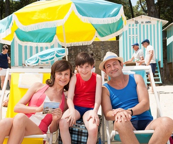 Une scène du film Les vacances du petit Nicolas