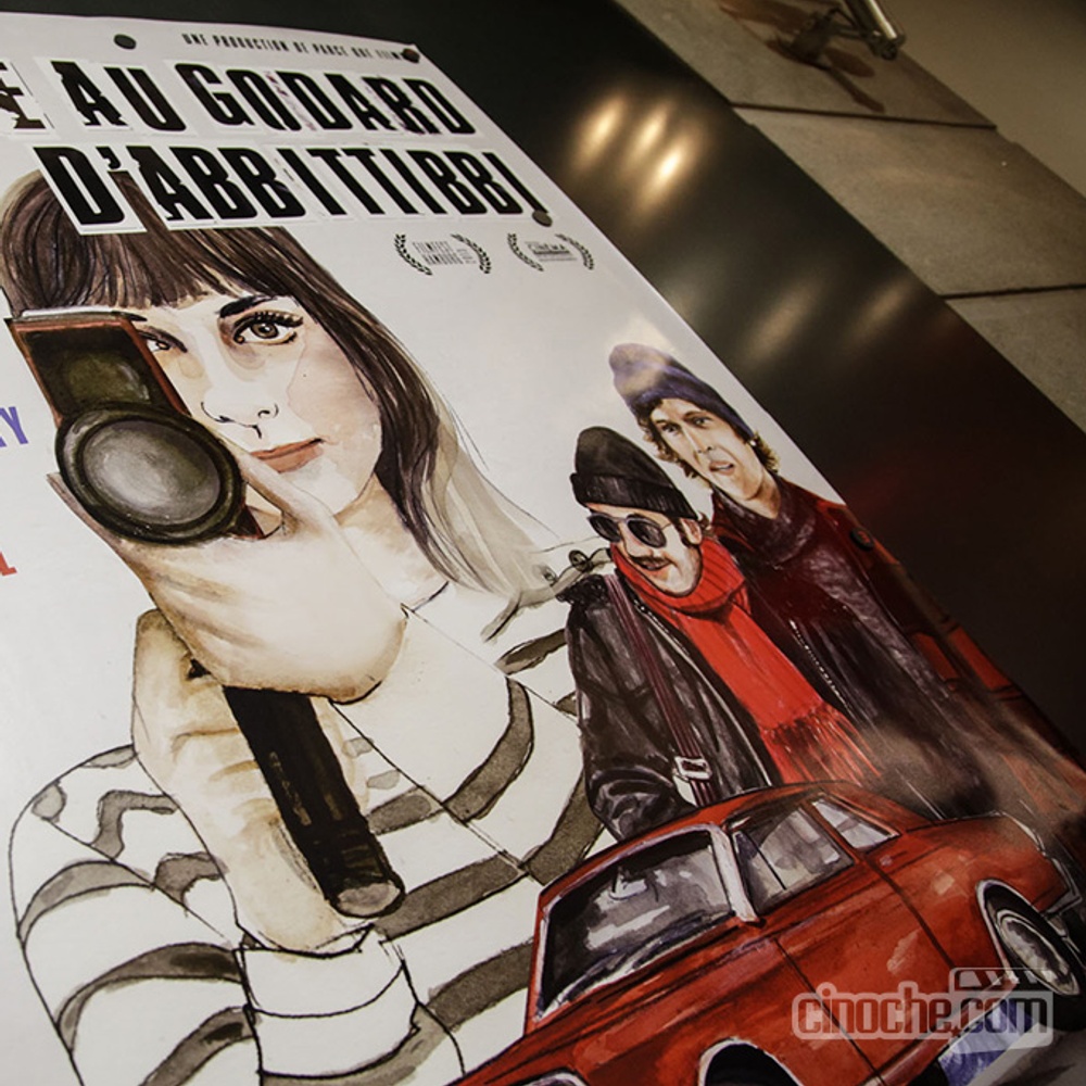 Sur le tapis rouge du film Chasse au Godard d'Abbittibbi