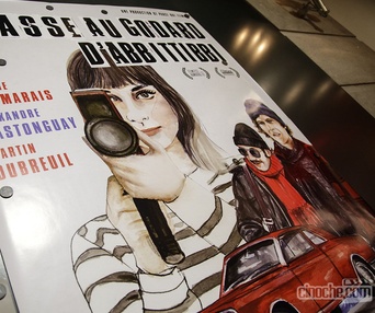 Sur le tapis rouge du film Chasse au Godard d'Abbittibbi