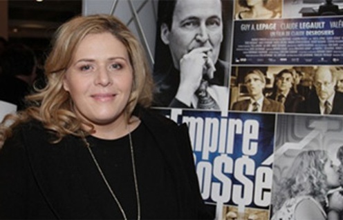 Valérie Blais sur le tapis rouge de L'empire Bossé