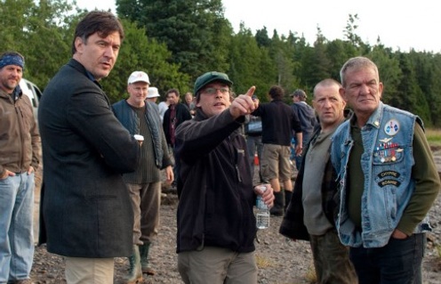François Papineau et Louis Bélanger sur le plateau de Route 132
