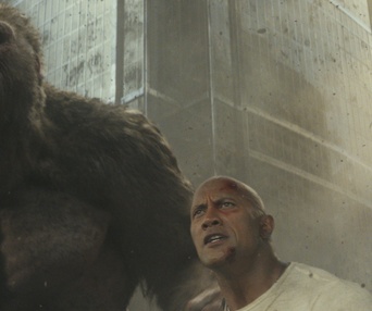 Une scène du film Rampage