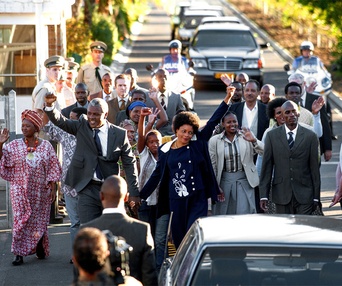 Une scène du film Mandela: Long Walk to Freedom