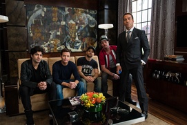 Une scène du film Entourage