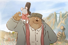 Une scène du film Ernest et Célestine: Le voyage en Charabie Une scène du film Ernest et Célestine: Le voyage en Charabie