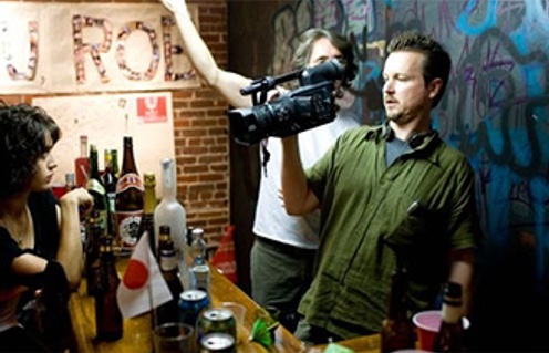 Matt Reeves sur le plateau de Cloverfield