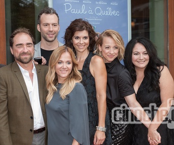 Sur le tapis rouge du film Paul à Québec