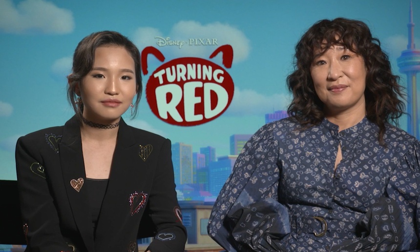 Vidéo : Entrevue avec les actrices Rosalie Chiang et Sandra Oh pour Turning Red